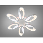 Люстра стельова LED Diasha 8090/6WH, 80W, 3200K-6500K, білий метал, сучасний стиль, з пультом, диммер, для дому