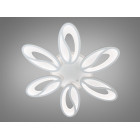 Люстра стельова LED Diasha 8090/6WH, 80W, 3200K-6500K, білий метал, сучасний стиль, з пультом, диммер, для дому