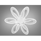 Люстра стельова LED Diasha 8090/6WH, 80W, 3200K-6500K, білий метал, сучасний стиль, з пультом, диммер, для дому