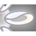 Люстра стельова LED Diasha 8090/6WH, 80W, 3200K-6500K, білий метал, сучасний стиль, з пультом, диммер, для дому