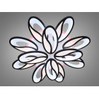 Люстра стельова LED Diasha 8090/8+4BK, 190W, 4100K, чорний метал, сучасний стиль для дому