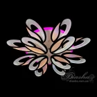 Люстра 8090/8+4BK LED 3color d