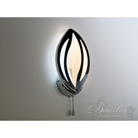 Бра настінне LED Diasha 8092/1HR, 17W, хром, хай-тек стиль, IP20, 935 лм Бра настінне LED Diasha 8092/1HR, 17W, хром, хай-тек стиль, IP20, 935 лм