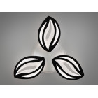 Люстра стельова LED Diasha 8092/3BK, 52W, 3200K/4100K/6000K, чорний метал, сучасний стиль, з пультом, диммером Люстра стельова LED Diasha 8092/3BK, 52W, 3200K/4100K/6000K, чорний метал, сучасний стиль, з пультом, диммером