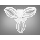 Стельовий світильник LED Diasha 8092/3WH, 65W, 4100K, білий акрил, сучасний стиль з пультом і диммером Стельовий світильник LED Diasha 8092/3WH, 65W, 4100K, білий акрил, сучасний стиль з пультом і диммером