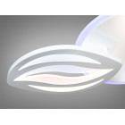 Стельовий світильник LED Diasha 8092/3WH, 65W, 4100K, білий акрил, сучасний стиль з пультом і диммером Стельовий світильник LED Diasha 8092/3WH, 65W, 4100K, білий акрил, сучасний стиль з пультом і диммером