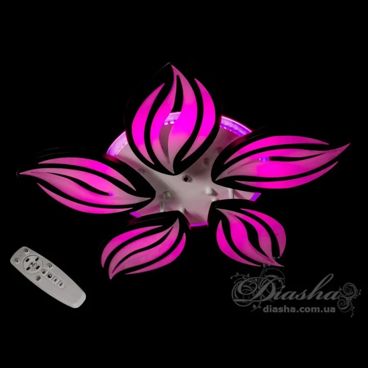 Люстра 8092/5BK LED 3color dim