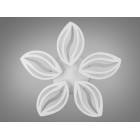 Люстра стельова LED Diasha 8092/5WH, 75W, 3200K-6000K, білий метал, сучасний стиль, смарт з пультом, димером