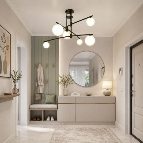 Підвісна люстра Diasha 8127-M BK чорна Loft 6xG9 100 см