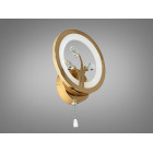 Світильник декоративний LED Diasha 8135/1G, 16W, золото, акриловий плафон, висота 22 см, IP20