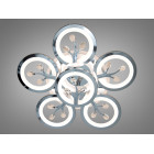 Стельовий LED-світильник «Квіткове сяйво» Diasha 8135/5+1HR — 95 Вт, диммер, пульт, 6 світлових кілець Стельовий LED-світильник «Квіткове сяйво» Diasha 8135/5+1HR — 95 Вт, диммер, пульт, 6 світлових кілець