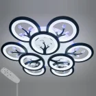 Люстра 8135/6+3BK LED 3color d