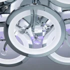 Люстра 8135/6+3HR LED 3color d