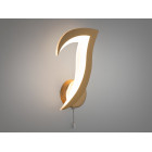 Світильник стельовий LED Diasha 8146/1G, 12W, 3000K, золото, акрил, для спальні