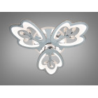 Стельова LED люстра Diasha 8148/3HR LED 3color хром 60Вт пульт димер