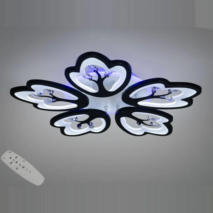Люстра 8148/5BK LED 3color dim