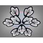 Дизайнерська стельова LED люстра Diasha 8148/6+3BK Petal чорна, 9 плафонів, 185 Вт, 80 см, 16-25m2 Дизайнерська стельова LED люстра Diasha 8148/6+3BK Petal чорна, 9 плафонів, 185 Вт, 80 см, 16-25m2