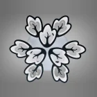 Люстра 8148/6+3BK LED 3color d