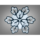 Дизайнерська стельова LED люстра Diasha 8148/6+3BK Petal чорна, 9 плафонів, 185 Вт, 80 см, 16-25m2 Дизайнерська стельова LED люстра Diasha 8148/6+3BK Petal чорна, 9 плафонів, 185 Вт, 80 см, 16-25m2