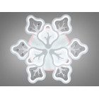 Стельова LED-люстра Diasha 8149/6+3WH 150W, Ø68×14 см, 3 кольори світла, біла Стельова LED-люстра Diasha 8149/6+3WH 150W, Ø68×14 см, 3 кольори світла, біла
