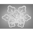 Стельова LED-люстра Diasha 8149/6+3WH 150W, Ø68×14 см, 3 кольори світла, біла Стельова LED-люстра Diasha 8149/6+3WH 150W, Ø68×14 см, 3 кольори світла, біла
