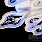 Люстра 8149/6+3WH LED 3color d