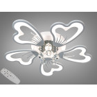Компактна стельова LED-люстра для кухні Diasha 8154/5WH біла, 5 пелюсток, 75 Вт, 55 см, 10-16m2 Компактна стельова LED-люстра для кухні Diasha 8154/5WH біла, 5 пелюсток, 75 Вт, 55 см, 10-16m2