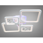 Стельовий світильник LED Diasha 8157/2+2WH, 100W, 3200K-6000K, білий метал, сучасний стиль з пультом Стельовий світильник LED Diasha 8157/2+2WH, 100W, 3200K-6000K, білий метал, сучасний стиль з пультом