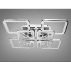 Стельова LED-люстра Diasha 8157/4+4HR 190W, 60×60×12 см, 3 кольори світла, диммер, пульт Стельова LED-люстра Diasha 8157/4+4HR 190W, 60×60×12 см, 3 кольори світла, диммер, пульт