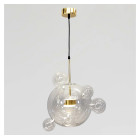 Світлодіодна підвісна люстра Artlight 81617/300-5GD з центральною скляною кулею та п'ятьма декоративними кулями, 15W Світлодіодна підвісна люстра Artlight 81617/300-5GD з центральною скляною кулею та п'ятьма декоративними кулями, 15W