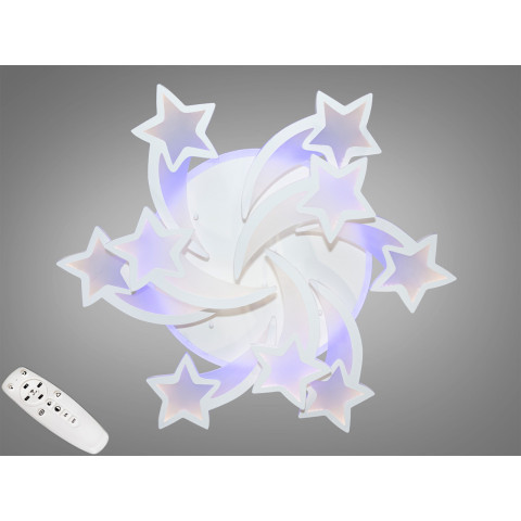 LED люстра Diasha 8163/6+3WH LED 3color 150W це сучасний стельовий світильник для дитячої кімнати у формі зірок. LED люстра Diasha 8163/6+3WH LED 3color 150W це сучасний стельовий світильник для дитячої кімнати у формі зірок.