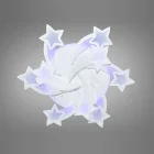 Люстра 8163/6+3WH LED 3color d