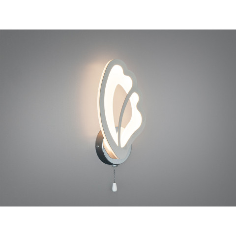 Настінне LED бра Diasha 8166/1HR Метелик хром 16W 3 режими Настінне LED бра Diasha 8166/1HR Метелик хром 16W 3 режими