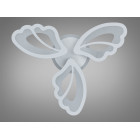 Компактна стельова LED-люстра з пультом Diasha 8166/3WH біла, 3 модулі, 50 Вт, 55 см, до 12 м2 Компактна стельова LED-люстра з пультом Diasha 8166/3WH біла, 3 модулі, 50 Вт, 55 см, до 12 м2