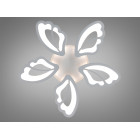 Стильна стельова LED-люстра для спальні та вітальні Diasha 8166/5WH біла, квітка, 80 Вт, 64 см, 10-16m2 Стильна стельова LED-люстра для спальні та вітальні Diasha 8166/5WH біла, квітка, 80 Вт, 64 см, 10-16m2