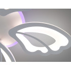 Стильна стельова LED-люстра для спальні та вітальні Diasha 8166/5WH біла, квітка, 80 Вт, 64 см, 10-16m2 Стильна стельова LED-люстра для спальні та вітальні Diasha 8166/5WH біла, квітка, 80 Вт, 64 см, 10-16m2
