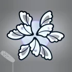 Люстра 8166/6+3BK LED 3color d