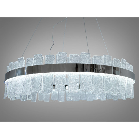 Підвісний світильник LED Diasha 817/800CH 190Вт, хром, регульована висота 80 см, для вітальні, коридору