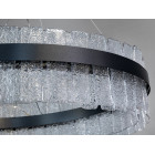 Стельова люстра LED Diasha 817/800PB 817, 190W, чорний кришталь, регульована висота, для вітальні, коридору, спальні Стельова люстра LED Diasha 817/800PB 817, 190W, чорний кришталь, регульована висота, для вітальні, коридору, спальні