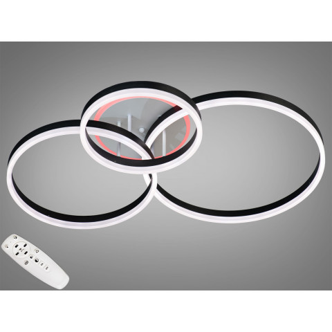 Світлодіодна люстра кільця Diasha 8174/345BK LED 3color dimmer