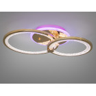 Стильна стельова LED-люстра для спальні Diasha 8180/2G LED 3color dimmer — золотий, 55 Вт, 33×53 см Стильна стельова LED-люстра для спальні Diasha 8180/2G LED 3color dimmer — золотий, 55 Вт, 33×53 см