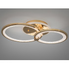 Стильна стельова LED-люстра для спальні Diasha 8180/2G LED 3color dimmer — золотий, 55 Вт, 33×53 см Стильна стельова LED-люстра для спальні Diasha 8180/2G LED 3color dimmer — золотий, 55 Вт, 33×53 см