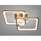 Сучасна стельова LED-люстра для дитячої Diasha 8208/2G LED 3color dimmer — золота, 50 Вт, 33×42 см