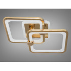 Сучасна стельова LED-люстра для дитячої Diasha 8208/2G LED 3color dimmer — золота, 50 Вт, 33×42 см