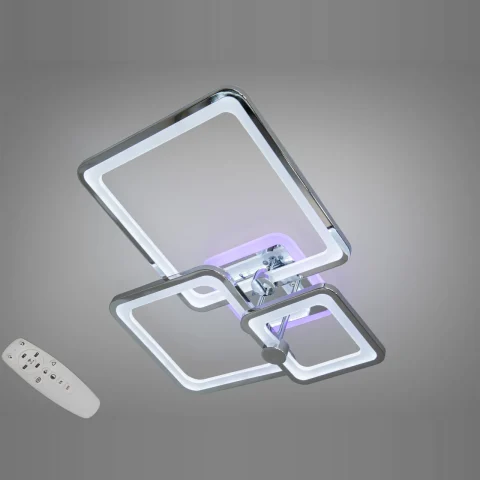 Стельовий LED світильник Diasha 8208/3HR 70W, 3200K-6500K, хром