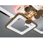 Люстра стельова LED Diasha 8208/4G, 76W, 3200K/4100K/6500K, золото, сучасний стиль для дому Люстра стельова LED Diasha 8208/4G, 76W, 3200K/4100K/6500K, золото, сучасний стиль для дому