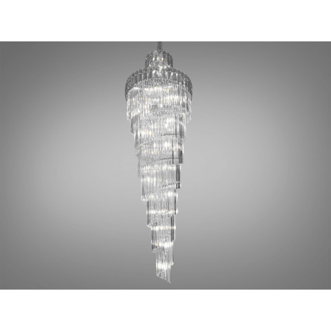 Люстра кришталева Diasha 82205/800xH2600HR 52, E14, хром, сучасний стиль, 360 см, IP20