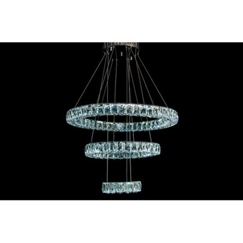 Люстра Linisoln 8282 хрустальна 60см LED 70Вт регулююча висота