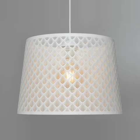 Підвісний світильник Diasha 8393-1WH «Геометрія», E27, 40W, білий, 115 см (Loft)