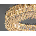 Люстра стельова LED Diasha 8693-600+400CH, 85W, хром, кришталева, регульована висота, для офісу, кафе, вітальні, спальні Люстра стельова LED Diasha 8693-600+400CH, 85W, хром, кришталева, регульована висота, для офісу, кафе, вітальні, спальні